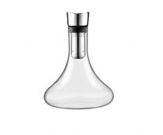 Glastal Decanter per Vino Rosso Senza Piombo, Decanter Vino in Cristallo con Aeratore e Filtrare, Aeratore/Decantatore per Vino Rosso 100% Cristallo, Versando Non gocciolante 1800 ml / 63,3 Once