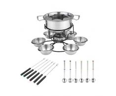 Set Fonduta WMF Party Allegro 795259900 - 11 Pezzi Per 6 Persone - Acciaio Inox 18/10 - Importato Germania - Foto 6