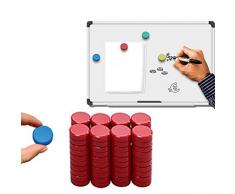 LEDDP Calamite Piccole Calamite per Lavagna Magnetica Magneti per Bacheca Avviso Bordo Magneti Magneti Magneti del Frigorifero Mini Lavagna Magneti Red,10pcs