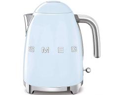 Smeg Bollitore Elettrico KLF03PBEU, 2400 W, 1.7 Litri, Plastica/Acciaio Inossidabile, Blu Pastello