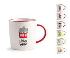 Set 6 mug natale assortite cc370