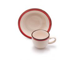 Tognana Set 6 Tazze Caffe con Piattino Fogolar