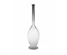 Bocca vetro spinto con un soffio di caraffa da vetro liquido di cristallo, bottiglia di vetro, caraffa di vetro chiaro e soffiato con con cristalli del cristallo di montagna, cristallo di rocca, alla preparazione di guarire l'acqua