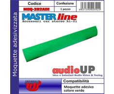 Moquette acustica adesiva per rivestimento box colore verde prato. Dimensioni cm70x140
