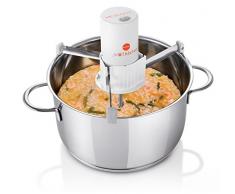 MACOM Just Kitchen 860 Mescolix - Mescolatore Elettrico Automatico, Universale, Cordless, Silenzioso