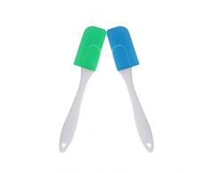Spatole in Silicone, 2 Pcs Spatola in Silicone Resistenti, Pennello Cucina Silicone, Spatola per Torte, Raschietto di Miscelazione, per Cottura, Mescolare, Cucinando, Ricoprire ecc