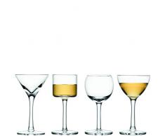 Drinkstuff LSA Lulu - Set con 4 bicchieri assortiti per liquore. aperitivo e digestivo