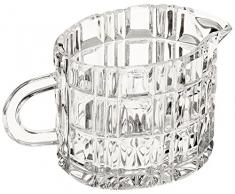 Crystaljulia 6594 – Bicchieri panna brocca, cristallo, 80 ml, 9 x 6 x 6,5 cm
