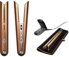 Dyson Corrale Piastra lisciante senza fili in rame, piastra per capelli con batteria, piastre in rame per capelli più lisci, durata 30 minuti, riscaldamento rapido, lisciare i capelli 210°C max