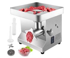 VEVOR Tritacarne Elettrico in Acciaio Inox 1100W Produzione 300kg allOra da Tavolo per Salsicce Salumi Verdure Cucina Commerciale, Tritacarne per Carne Elettrico in Acciaio Inox con Lama di Ricambio