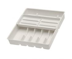 keeeper Portaposate con scomparto per piccoli utensili, 13 scomparti, Accessorio da cassetto, 38 x 42,5 x 7,5 cm, Filippa, Bianco