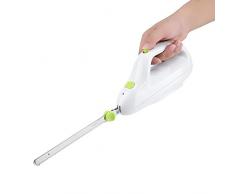 mumisuto Coltello elettrico per affettare le carni, coltello per pane elettrico da cucina Tagliacarne per toast automatico Lama in acciaio inossidabile 220-240V Spina europea