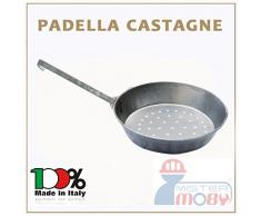 PADELLA CASTAGNE MANICO FERRO DIA 30 CM CUOCI CASTAGNA CALDARROSTE MADE IN ITALY