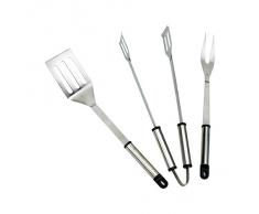 Landmann Posate professionali da barbecue, in acciaio INOX, 3 pezzi