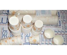 PZ 500 BICCHIERI CARTONE PER CAFFE' CL 5 + 500 PALETTE INCARTATE CAFFE' DEGUSTAZIONE CAFFE'