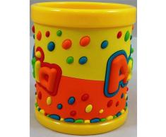 TAZZA IN PLASTICA CON NOME ASIA A RILIEVO - JT024