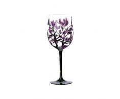Bicchiere da alcol, bicchieri da vino decorativi, set di bicchieri da cocktail fatti a mano, bicchieri dipinti artigianalmente, calici quattro stagioni dipinti, bicchieri darte dipinti a mano per reg