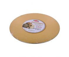 Graziano, Cakeboard Sottotorta Oro, Elegante Vassoio Rigido per Torte, Ideale per Trasportare Dolci ma anche Torte a Più Piani, Facilmente Lavabile, ø26 cm