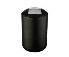Wenko 21212100 - Pattumiera con coperchio basculante Brasil, misura L, colore: Nero