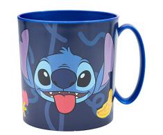 Stitch - Tazza per bambini in plastica riutilizzabile da 350 ml