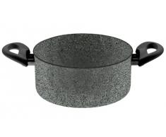Ballarini Cortina Granitium Casseruola 2 Maniglie, Alluminio, Grigio, 20 cm
