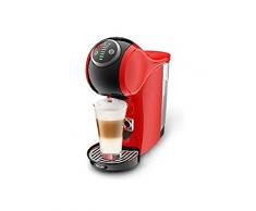 DeLonghi Nescafé Dolce Gusto Genio Plus EDG315.R, Macchina Caffé Cialde con Design Compatto, Spegnimento Automatico, Funzione XL, Bevande Calde e Fredde, Pressione 15 Bar, 1500W, Rosso