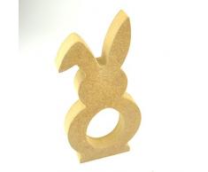 18mm MDF in legno AUTONOMO CONIGLIETTO / coniglio, pasqua, KINDER portauova - (200mm) 20cm - da LASER ARTIGIANATO (20cm)