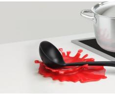 Mustard M13001 Porta Mestolo - Rosso Macchia di Sugo Splash Spoon Rest