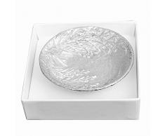 Ciotola per anelli, con foglie di lavanda, ispirata ai giardini estivi inglesi, realizzata a mano in peltro di William Sturt.