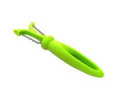 Attrezzi Cucina per Pasta Coltello da Frutta Multiuso per pialla per Frutta e Melone a Doppia Grattugia Formaggio Elettrico Contenitore (Green, One Size)