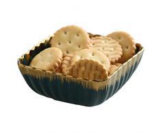 Yardwe Antipasti in Ceramica a 3 Scomparti Vassoio da Portata Ciotole in Porcellana Coppette da Dessert Ciotole per Insalate per Gelato al Riso Scodelle per Cereali per Cucina Domestica