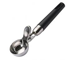 Bebochoi Porzionatori da Gelato, Cucchiaio Gelato in Acciaio Inox Lucidato, Paletta per gelato in acciaio inossidabile con espulsore, per Palline di Gelato, Pasta per Biscotti, Polpette