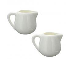 50 ml/150ML bianco lattiera in ceramica da cucina salsa di caffè crema tazza con manico di +ing, White, small