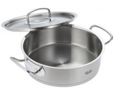 Fissler Original-Profi Collection - Casseruola in Acciaio Inox (3 Litri, Ã24 cm), con Coperchio in Metallo, Adatto per Induzione, Adatto Al Forno, Lavabile in Lavastoviglie