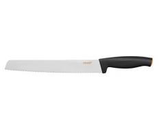 Fiskars Italy S.R.L F150102614 Functional Form Coltello per Pane, Acciaio Inossidabile, Nero/Arancione