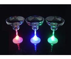 Destello S.L. – Calice champagne/margarita a LED, in plastica, 240 ml