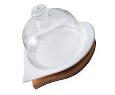 Cabilock Coperchio per torta in vetro per il deserto di dessert, coperchio per torte, piatto da servizio, piatto punch Bowl