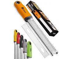 Orblue: Grattugia per Agrumi, Grattugia Limone, Grattugia Limoni, Grattugia Zester - Multifunzione Inox con Coperchio