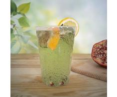 Silverkitchen - Set di 30 bicchieri da cocktail da 0,3 l, trasparenti in polipropilene, 6 angoli, made in Germany, in plastica rigida, infrangibile, per cocktail