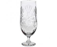 Bicchiere da birra, calice da birra, boccale birra "Schleuderstern", trasparente, cristallo, stile moderne (GERMAN CRYSTAL powered by CRISTALICA)