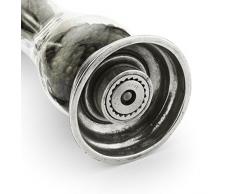 Macina pepe in peltro e cristallo h cm 20