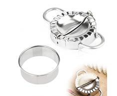 Stampo Per Ravioli, Set Di 2 Ravioli Dumpling Maker in Acciaio Household Kitchen Ravioli Cinesi Stampi per Dumpling Ravioli Pierogi