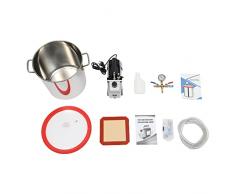 5CFM 1/3HP Pompa a vuoto con camera sottovuoto da 5 Gallon, 18 l, per cosmetici, camera sottovuoto, per silicone e resine