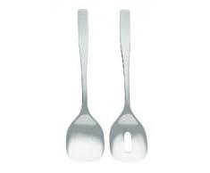 Alessi AJM22/14 KnifeForkSpoon Posate per Insalata in Acciaio Inossidabile 18/10 Lucido