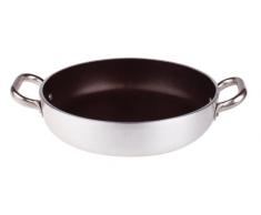 Pentole Agnelli ALSA2110S28 Tegame con Maniglie, Alluminio, Argento, 28 cm