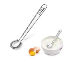 Frusta da Cucina a Spirale,Frusta a Spirale,Sbattitore Manuale a Molla,Frustino Cucina,Frusta A Mano Piccola Frusta Manuale Miscelatore per Montare Utensili da Cucina