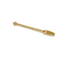 Mini cucchiaio (85 mm) Charm Sniffer Snorter Snuff Snorter Powder Cucchiaio Smoking accessori con scritta cinese in oro