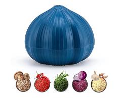 CJCSM Spremiaglio, Mini tritaverdure, Passaaglio Taglia Aglio, Tritatutto a Forma di Aglio, Trita Aglio e affettatrice, Utensili da Cucina manuali