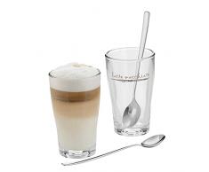 WMF 0954149990 - Set Barista Latte Macchiato Composto da 2 Bicchieri e 2 cucchiaini
