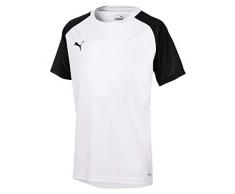 PUMA Cup Training Core Maglia, Unisex Bambini, White/Black, 116